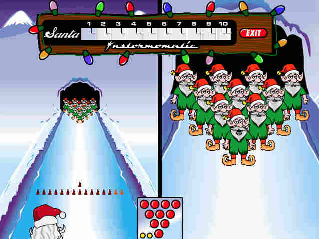 Gameplay of Elf Bowling Download Game